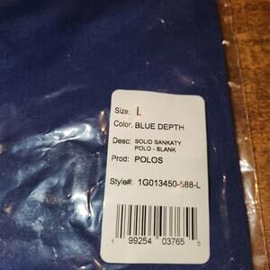 NEW Vineyard Vines On The Go Sankaty Polo Golf Mens Sz L Blue Depth